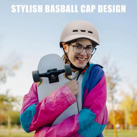 House Of Atelier- Fietshelm - Stadsfiets Helm - Sport Helm - Fietsbeschermhelm - Volwassenen - Baseballcap-stijl — afbeelding 3