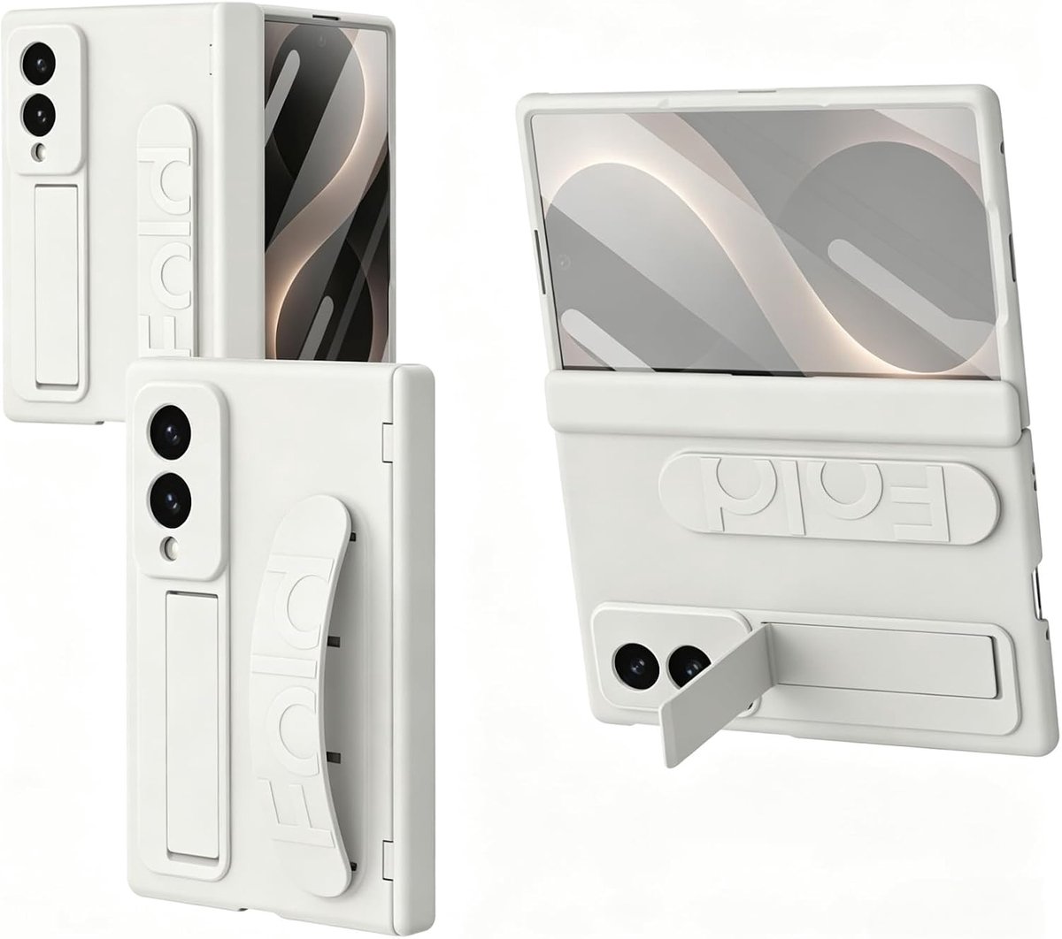 Hoes voor Samsung Galaxy Z Fold 8 - met ingebouwde schermbeschermer - ultradunne matte PC-hoes - 360° bescherming - ShopVlot