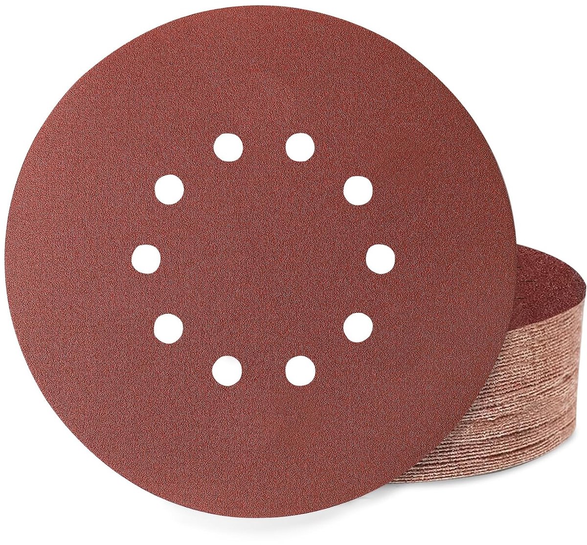 Schuurpapier schijven 225mm - 40 Stuks - P120 korrel - Voor gladmaken van oppervlakken - ShopVlot