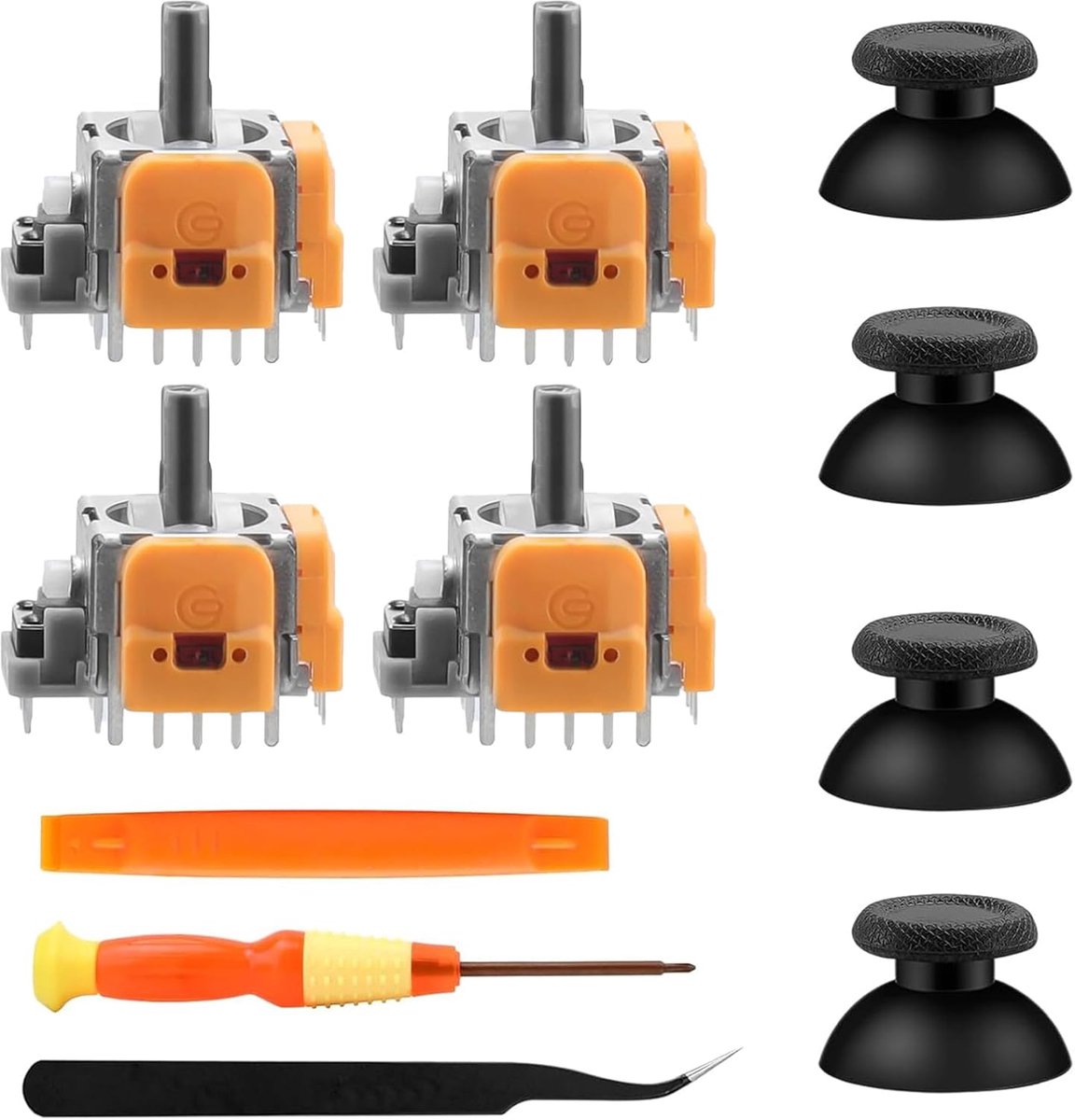 Hall-effect joystick voor PS5-controller - 3D analoge sensormodule - inclusief thumbstickdoppen - nauwkeurige controle - ShopVlot