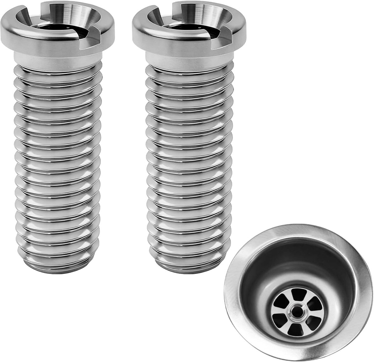 Hollow screw 45mm M12 - RVS - 2 stuks - voor keukenafvoer - ShopVlot