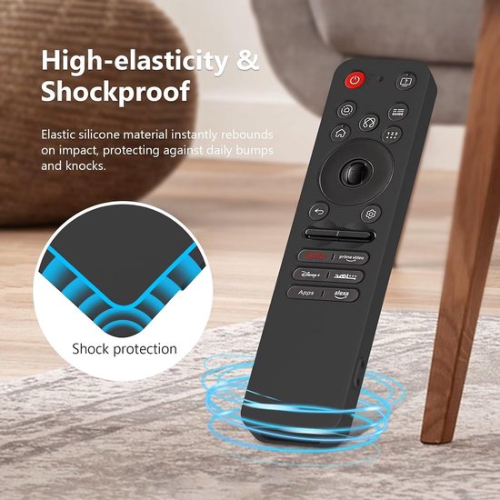 Beschermhoes compatibel met LG MR25GA, naadloze pasvorm, krasbestendig, zwart — afbeelding 4