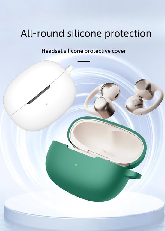 Hoes compatibel met Shokz OpenDots One, zachte TPU, krasbestendige beschermhoes voor bluetooth-hoofdtelefoon, compatibel met Shokz OpenDots One.Zwart — afbeelding 3
