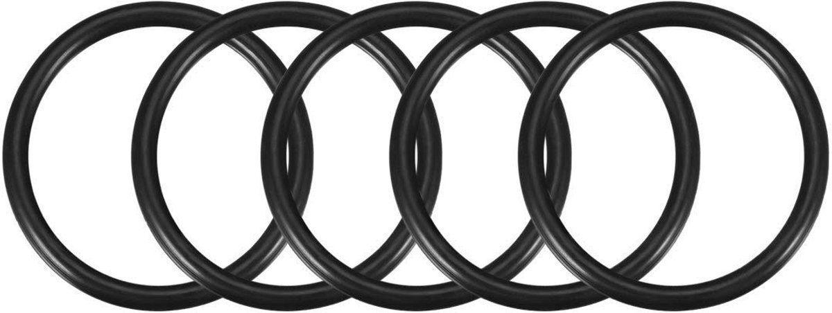 Dailygoods - TOP-VIGOR 5St Nitrilrubber O-Ringen, 58mm Buitendiameter 50mm Binnendiameter 4mm Breedte Metrische Afdichtingsring, Rubberen Ringen O-Ringen Afstandhouders for Kraan Loodgieterswerk Auto Reparatie
