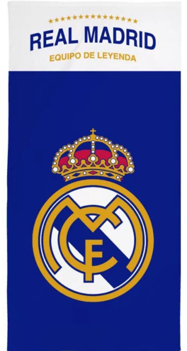 Real Madrid Strandlaken - Polyester Handdoek - 70 x 140 cm -