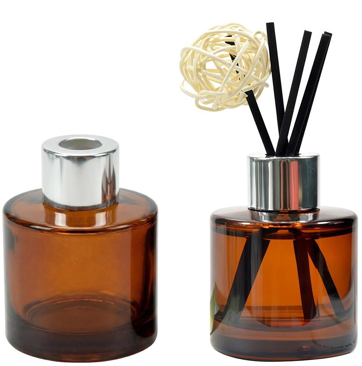 Dailygoods- Rietverspreider 2 Stuks - Lege Glazen Diffusor - Geur Diffuser - Etherische Ol