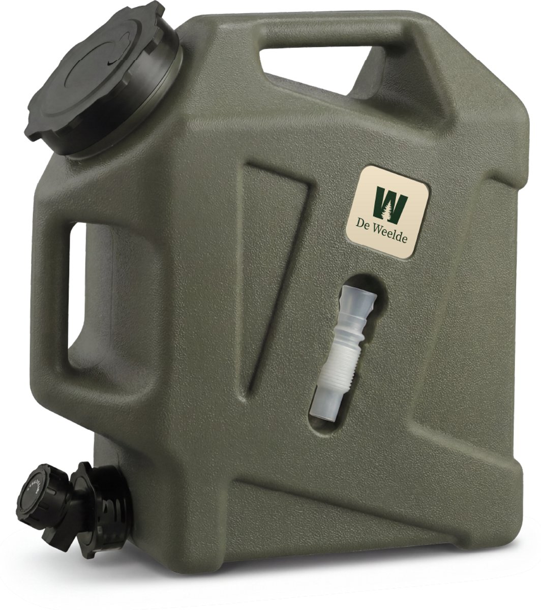 Water jerrycan met kraan - 12 liter watertank met kraantje BPA vrij – watercontainer voor drinkwater voor camping / kamperen / noodpakket
