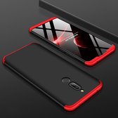Xiaomi Redmi 8 Hoesje - Mobigear - 360 Serie - Hard Kunststof Backcover - Zwart / Rood - Hoesje Geschikt Voor Xiaomi Redmi 8