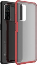 Xiaomi Mi 10T Hoesje - Mobigear - Shockproof Serie - Hard Kunststof Backcover - Rood - Hoesje Geschikt Voor Xiaomi Mi 10T