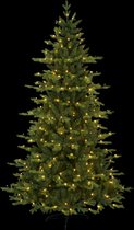 Kerstboom "larvik" -210cm -600 leds -Ook geschikt voor buiten -lichtkleur: Warm Wit -met stekker -Kerstdecoratie