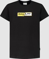 Ballin Amsterdam -  Jongens Slim Fit   T-shirt  - Zwart - Maat 128