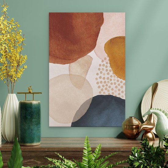 Artaza - Peinture sur toile - Art abstrait des cercles - 20x30 - Klein - Photo sur toile - Impression sur toile