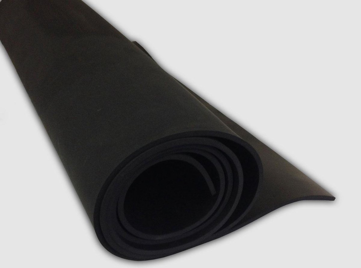 Yoga mat van natuurrubber extra lang en dun 5mm