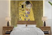 Behang - Fotobehang De kus - Gustav Klimt - Breedte 260 cm x hoogte 260 cm