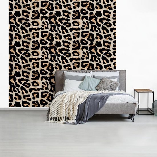 Papier Peint - Posters Papier peint photo Imprimé Animal - Panthère - Chic - Largeur 220 cm x Hauteur 220 cm