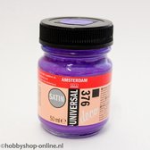 Acrylverf Zijdeglans - Deco - Universal Satin - 376 purper - 50 ml - Amsterdam - 1 stuk