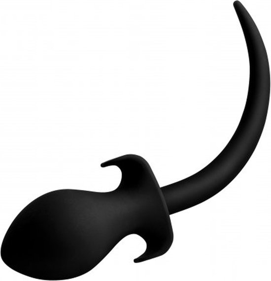 Master Series Woof XL Siliconen Puppy Tail Hondenstaart buttplug