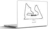 Laptop sticker - 15.6 inch - Formule 1 - Bahrein - Circuit