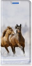 Wallet Book Case OPPO Reno6 5G Smart Cover Hoesje Paarden