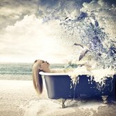 Bath of fantasy – 110cm x 110cm - Fotokunst op PlexiglasⓇ incl. certificaat & garantie.