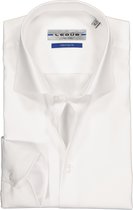 Ledub Tailored Fit overhemd - wit - Strijkvrij - Boordmaat: 47