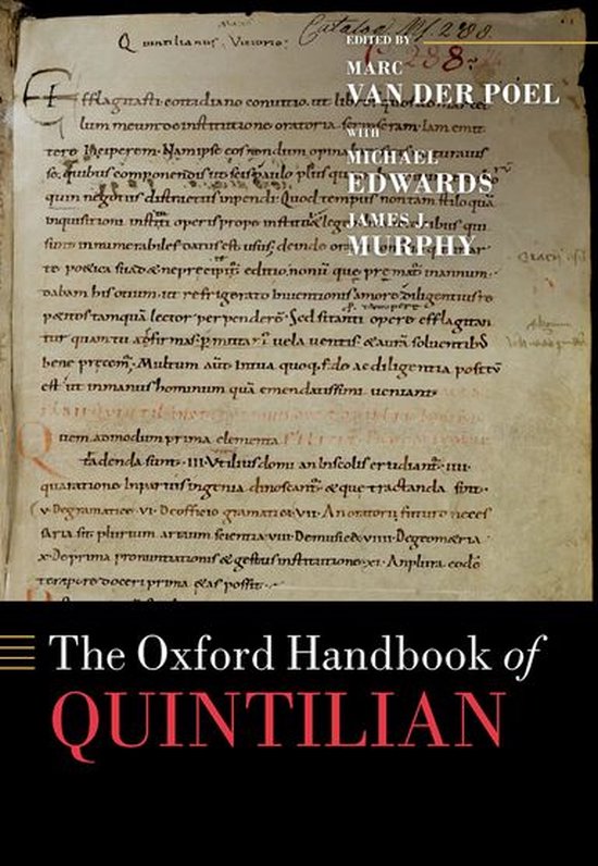 Oxford Handbooks - The Oxford Handbook of Quintilian - cover