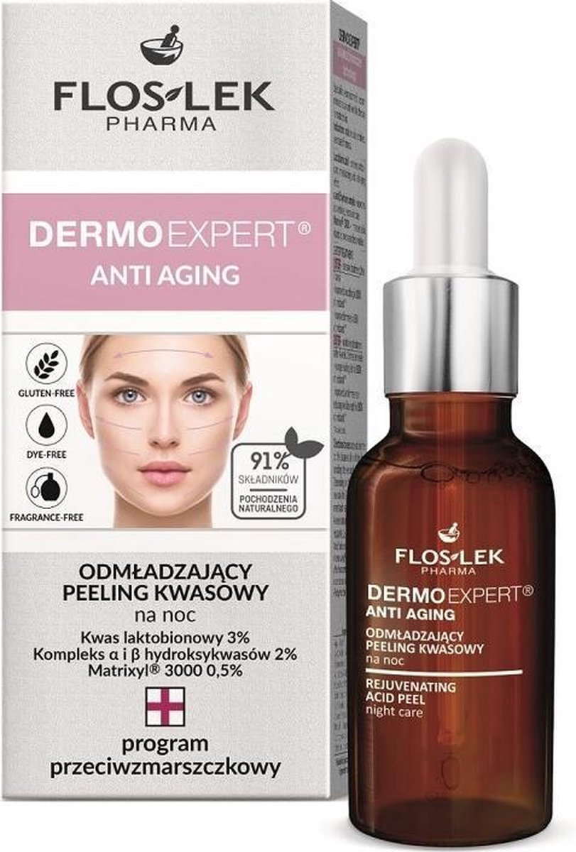 Dermo Expert Anti-Aging verjongende nachtelijke zuurpeeling 30ml