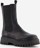 Harper leren dames chelsea boots - Zwart - Maat 41 - Echt leer