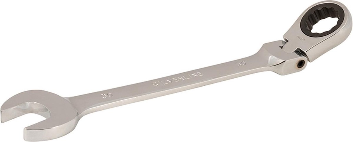 Silverline Flexibele steek-ringratelsleutel 30 mm