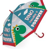 Zaska Kinder​​​​​​​paraplu Dino 48 Cm Polyester Rood/donkerblauw