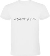 Only God Can Judge Me | Heren T-shirt | Wit | Gods Woord | Heilige Geest | Almachtige | Rechter