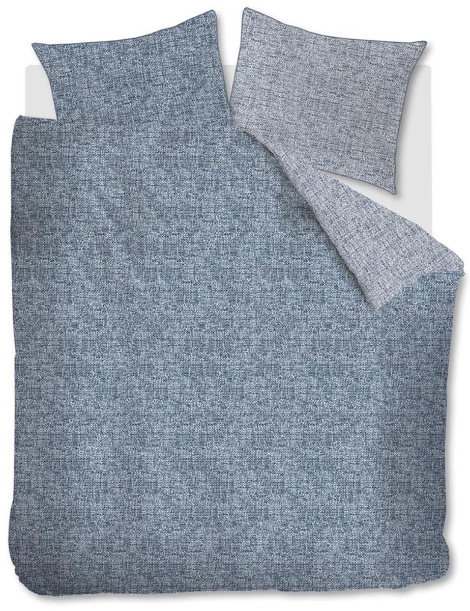 Riviera Maison Hamilton dekbedovertrek - Lits-Jumeaux XL - 260x200/220 - Blauw