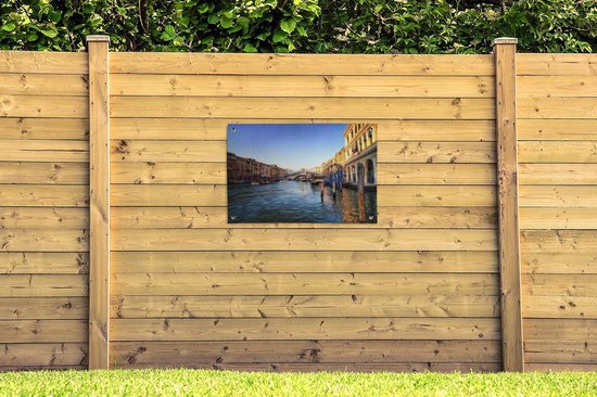Posters de jardin hors de Venetië - Pont - Italie - 90x60 cm - Toile jardin