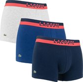 Lacoste 3P trunks contrast blauw & grijs II - L