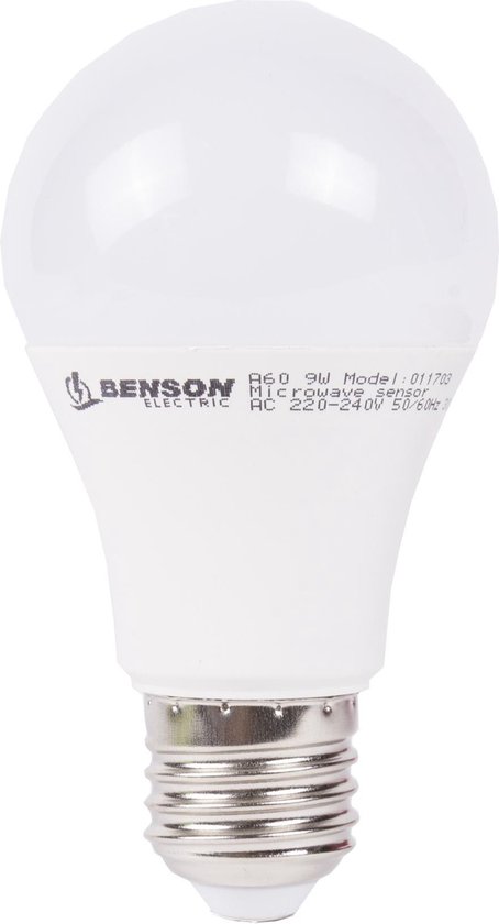 Hofftech LED E27 lamp met bewegings PIR sensor 9W - 2700K | bol.com