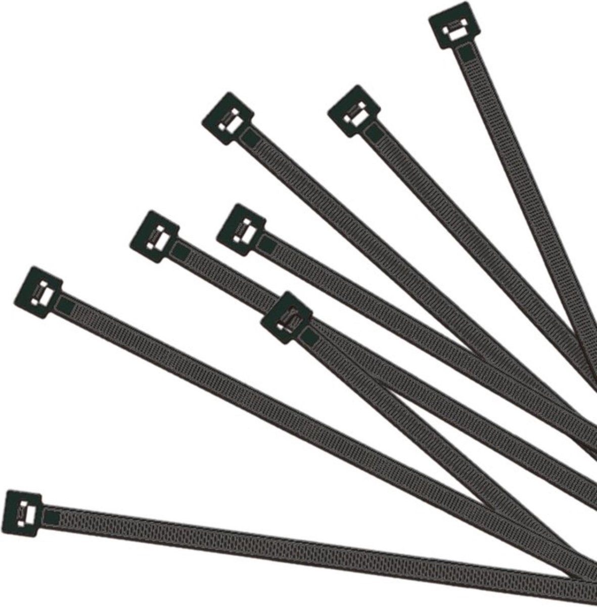 Pro Plus Tie Wraps - Kabelbinders - 280 x 4.5 mm - 50 stuks - Zwart