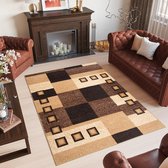 Tapiso Bali PP Vloerkleed Beige Beruin Klassieke Tapijten Maat- 160x220
