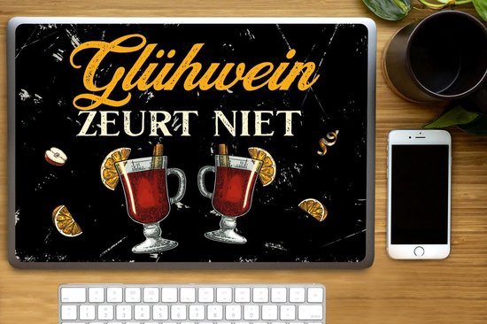 Autocollant pour ordinateur portable - 17,3 pouces - Vin chaud - Verres - Fruits - 40x30cm - Autocollants pour ordinateur portable - Peau pour ordinateur portable - Couverture