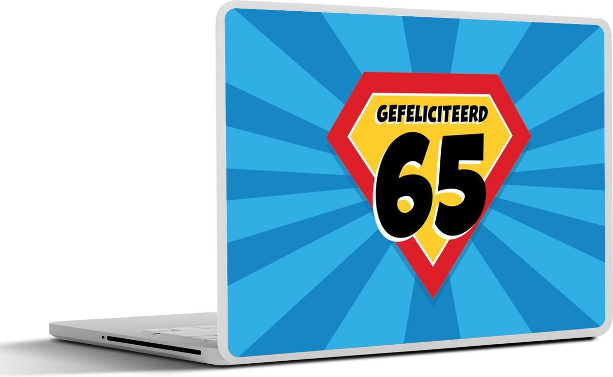 Laptop sticker - 12.3 inch - Jubileum - Superheld - Feest - 30x22cm - Laptopstickers - Laptop skin - Cover