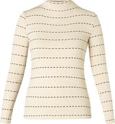 YEST Aiko Jersey Shirt - Soft Sand/Black - maat 40