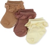 SPACE LUREX SOKJES 3-PACK | APPLE BUTTER - MAAT 17-18