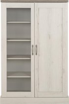 Gautier - Vitrinekast  -  Wit - 45cm - Country