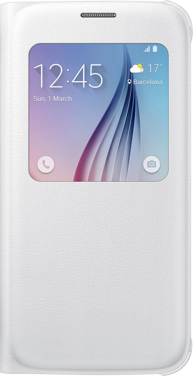 Samsung S-view cover - wit - voor Samsung G920 Galaxy S6
