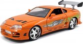 auto Fast & Furious 1995 Toyota S 1:24 die-cast oranje