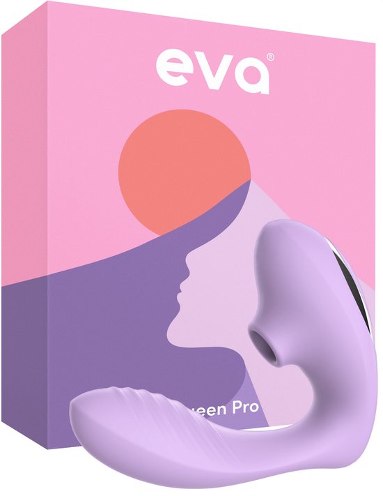 Eva® Queen Pro - Krachtige Luchtdruk Vibrator - Perfecte G-Spot Stimulator & Clitoris Satisfyer - Sex Toys en Vibrators voor Vrouwen & Koppels - Fluisterstil & Discreet Bezorgd - Seksspeeltjes & Dildo - Lavender Purple
