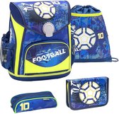 Belmil Schoolspullen Soccer 19 Liter Polyester Blauw 4-delig