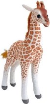 knuffel giraffe junior 20 cm pluche oranje/wit