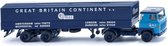 miniatuurvrachtwagen Scania 111 Flatbed 1:87 blauw