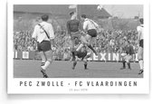 Walljar - PEC Zwolle - FC Vlaardingen '78 - Zwart wit poster
