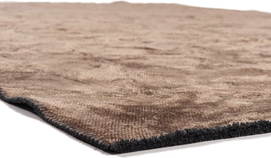 Velours vintage vloerkleed - Royce 18 donkerbruin